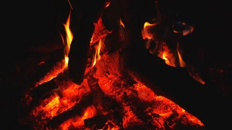 Close up of the fire Stock Footage 87240891
