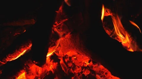 Close up of the fire Видео 88887812