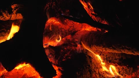 Close up of the fire Stock Footage 92519946