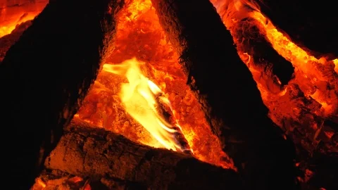 Close up of the fire Video stock 92519959