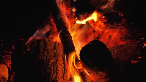 Close up of the fire Stock Footage 93498039
