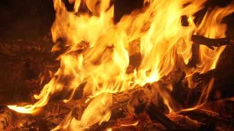 Close fire Stock Footage 100661413