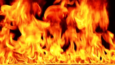 Close up of the fire Stock Footage 100693337