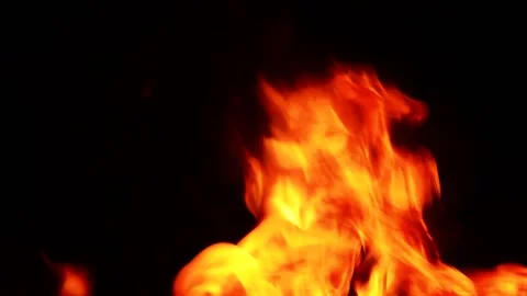 Close up of the fire Stock Footage 100693366