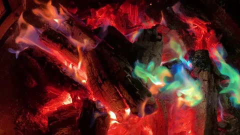 Close Up Fire Stock Footage 146141726