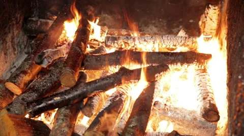 Close-up of fire in Juneau, AK Stock Footage 36305204