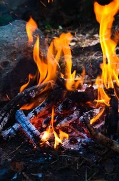 Close up of fire Foto stock