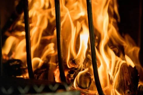 Close-up of fire Stock Photos