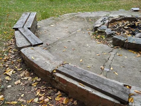 Close-up of a fire pit Stock Photos