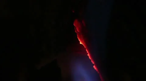 Close up fire place flames Stock Footage 10703016