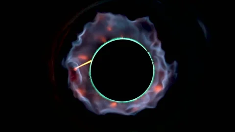 Close-up of a fire very realistically conveys all fiery passion in slow motion. Stock Footage 99067082