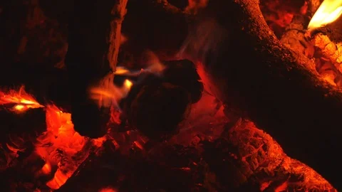 Close up of the fire180131 bonfire 247 Stock-Footage 90238923