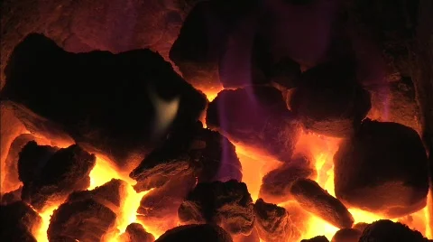 CLOSE UP FIREPLACE 動画素材 568122