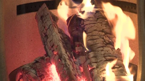Close-up fireplace Stock Footage 41475742