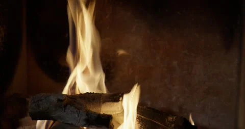 Close Up Fireplace Stock Footage 297135983