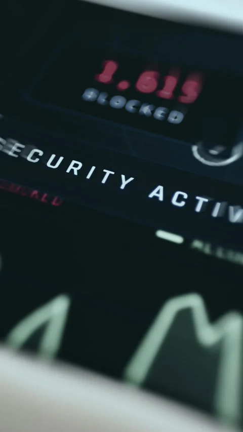 Close-Up of Firewall IP Filtering Dashboard in a Cinematic - Close Scene Stock Footage 336948575