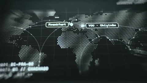 Close-Up of Firewall IP Filtering Dashboard in an Angled - Close Dashboard Stock Footage 336975614
