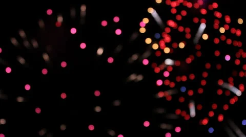 Close Up of Fireworks Display Vídeos de archivo 26107980