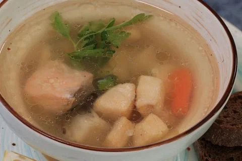 Close Up Fish Soup Stock Photos
