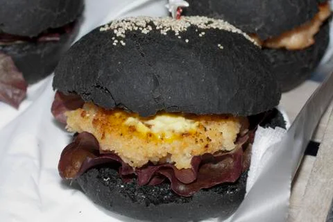 Close-up of fishburger Stock Photos