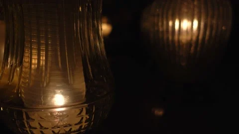 Close-up of the flame of the candle burning on the grave. Stock-Footage 233970124