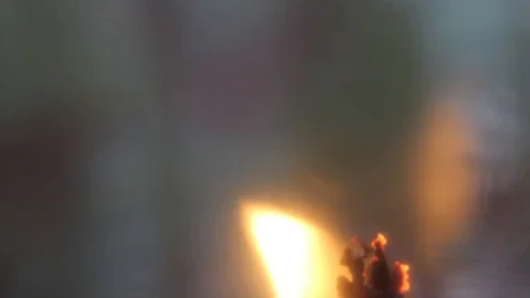 Close up of a flame Stock Footage 88439392