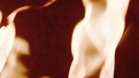 Close Up of Flame Under Refractory Material Stock Footage 334584443