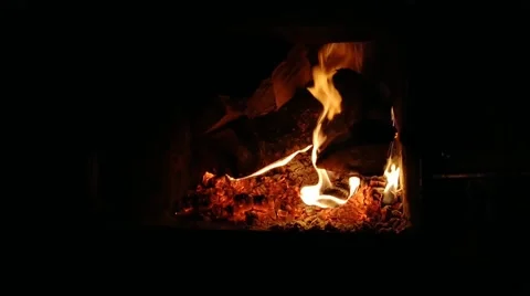Close-up, flames from fire Stock Footage 172442749