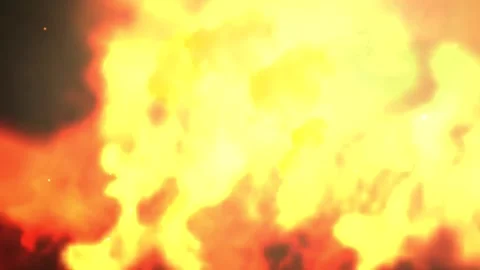 Close up of flames, inferno concept Vídeo Stock 163817453