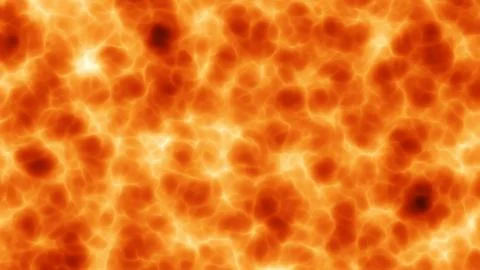 Close-up of flaming sun surface Illustrazione stock