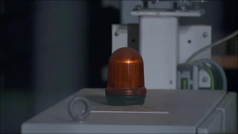 Close-up of a flashing information light Stock Footage 121949745