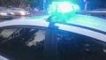 Close-up flashing lights of emergency vehicle, blue flashers on police car, 911 4k or 4k+ Resolution