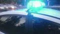 Close-up flashing lights of emergency vehicle, blue flashers on police car, 911 HD Footage