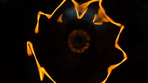 Close up of flickkering light bulb Stock Footage 106486581