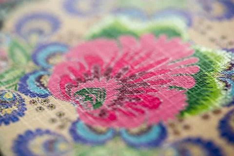 Close up of floral pattern Stock Photos