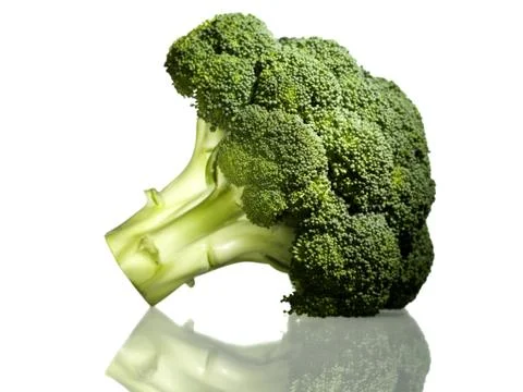 Close-up of a floret of broccoli Foto stock