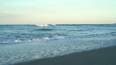 Close-Up Florida Waves from Beach Stock Footage 170797728