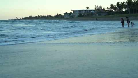 Close-Up Florida Waves from Beach Stock Footage 170798023