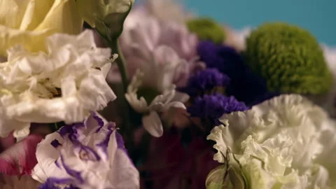 Close-up of flowers in a bouquet. Stock Footage 318580590