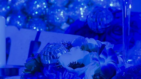 Close-up of flowers as interior decoration Stock Footage 43954720