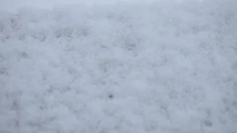 Close up of Fluffy White Snow on the Ground Stock Footage 149690143