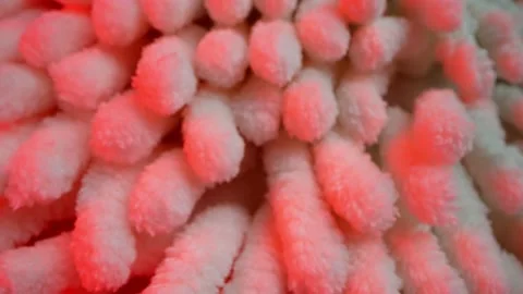 Close up fluffy wipe water absorption bathroom non-stick lanyard hand towel Stock-Footage 146055919