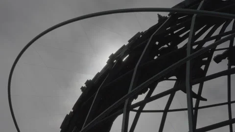 Close-up of the Flushing Meadows Unisphere Stock Footage 271341336