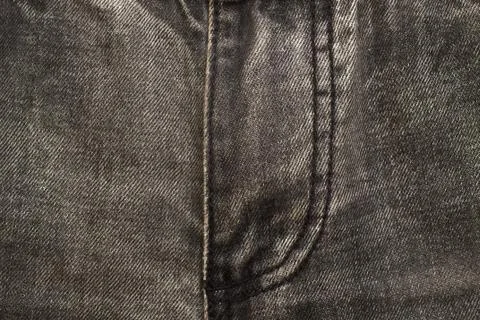 Close fly gray jeans texture background Foto stock