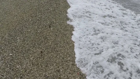 Close up fly over the surf Video stock 86790424