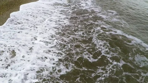 Close up fly over the surf Stock Footage 86790446