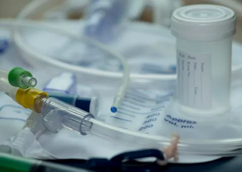 Close up foley catheter Stock Photos