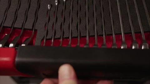 Close-up follow shot of tool drawer closing in workshop Stock Footage 327783546