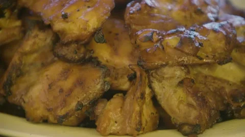A close up of food Stock Footage 155453742