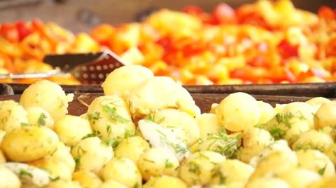 Close up Food - Vegetable Stew Stock Footage 50741850